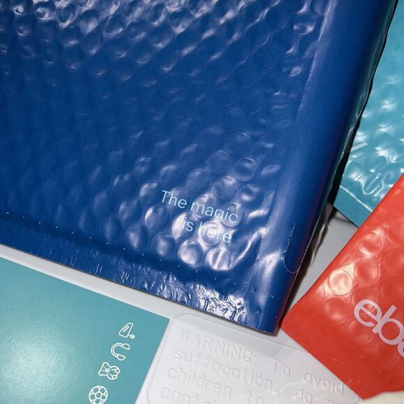 25 eBay Branded Shipping Supplies STARTER KIT Red Tape Postcard Bag - Picture 11 of 11